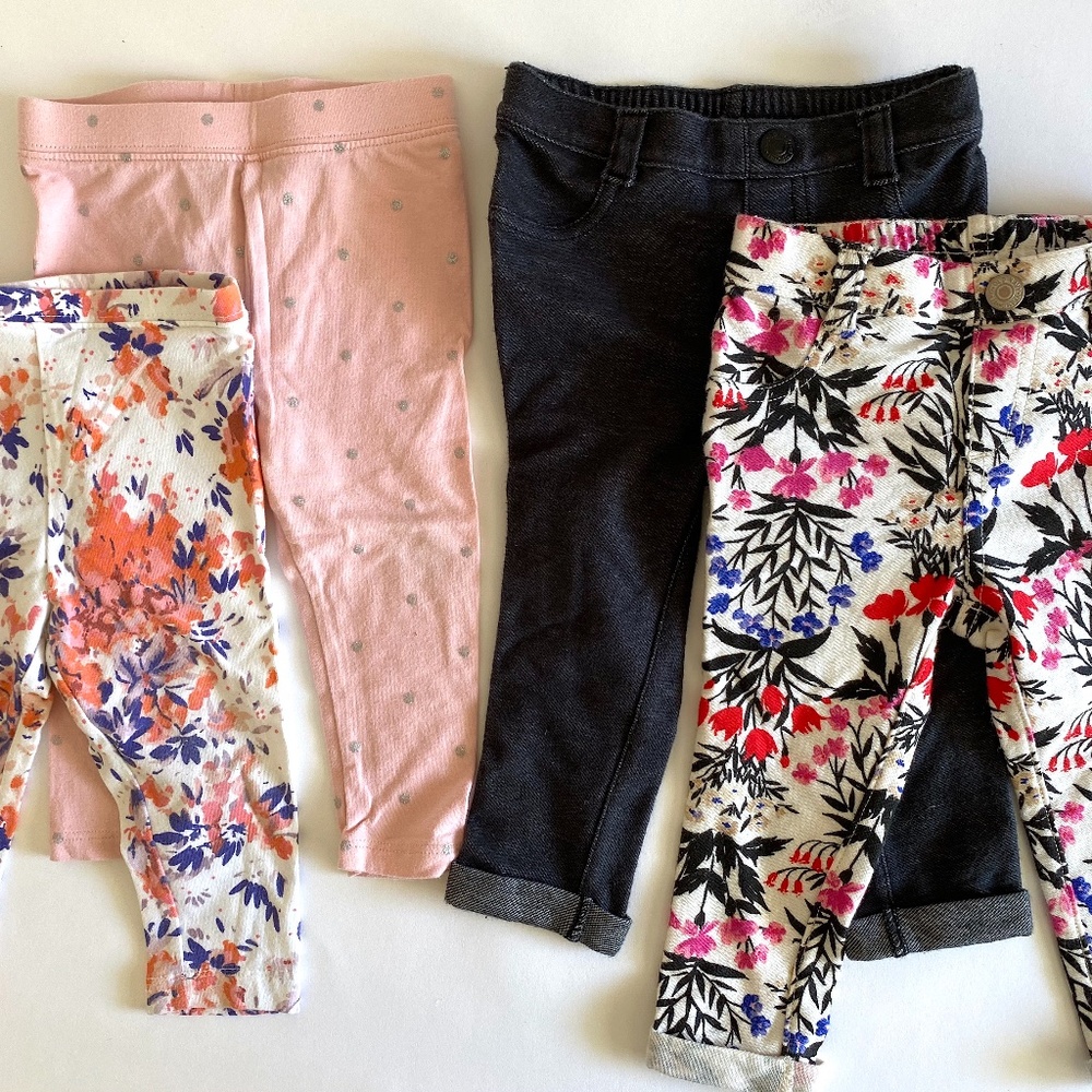 Lot of Old Navy & Baby Gap Leggings 12-18M